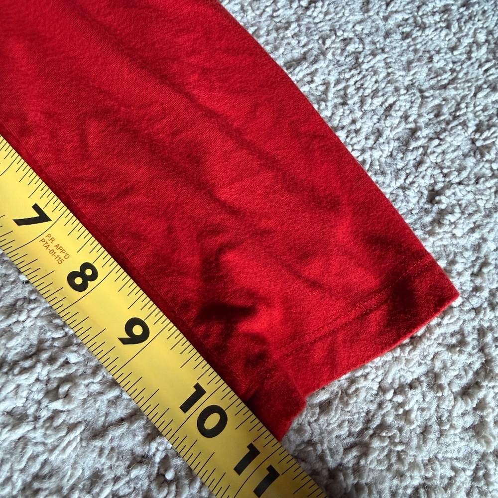 Lauren Ralph Lauren |โ Red Stretch Long Sleeve Top | Size L - Picture 8 of 8